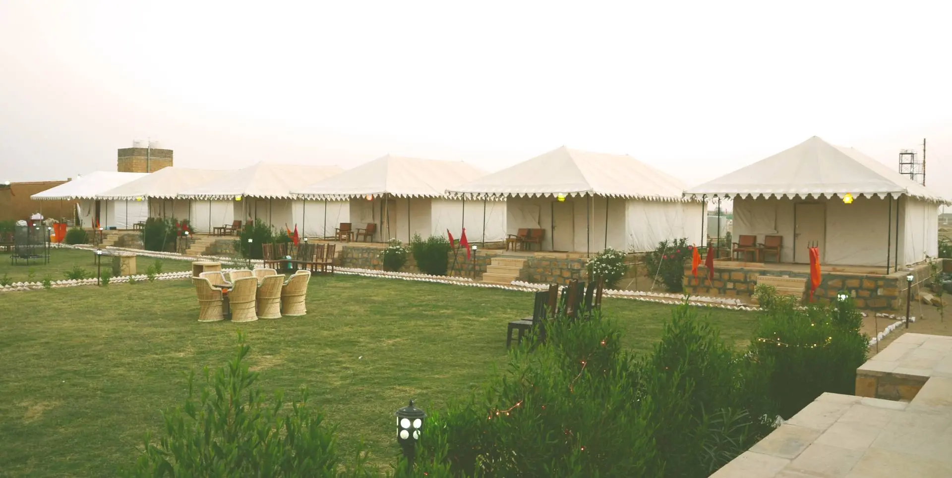 swiss tent hut at Jaisalmer